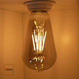 LED Smoked Filament lamp | 6W | ST64 | 3-step Dimbaar | E27 | 2700K - Warm wit | 100%