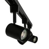 LED 1-fase Railspot | Zwart | GU10 fitting - 3 stuks lamp uit