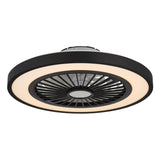 Plafondlamp BLIZZAK ø54CM 45 Watt Matt zwart 1-Lichts Opaal