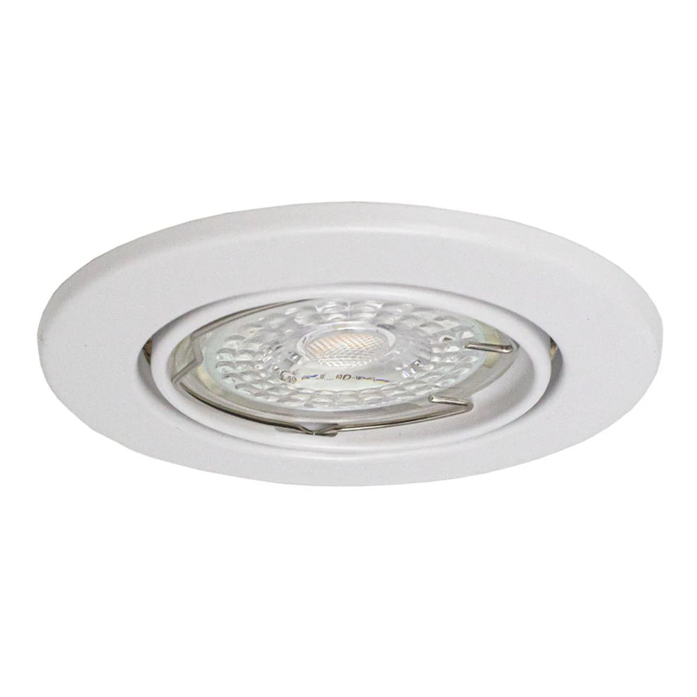 Zigbee smart Einbaustrahler Weiß 4,7W | Rund | 63mm | HUE-kompatibel | RGB-CCT