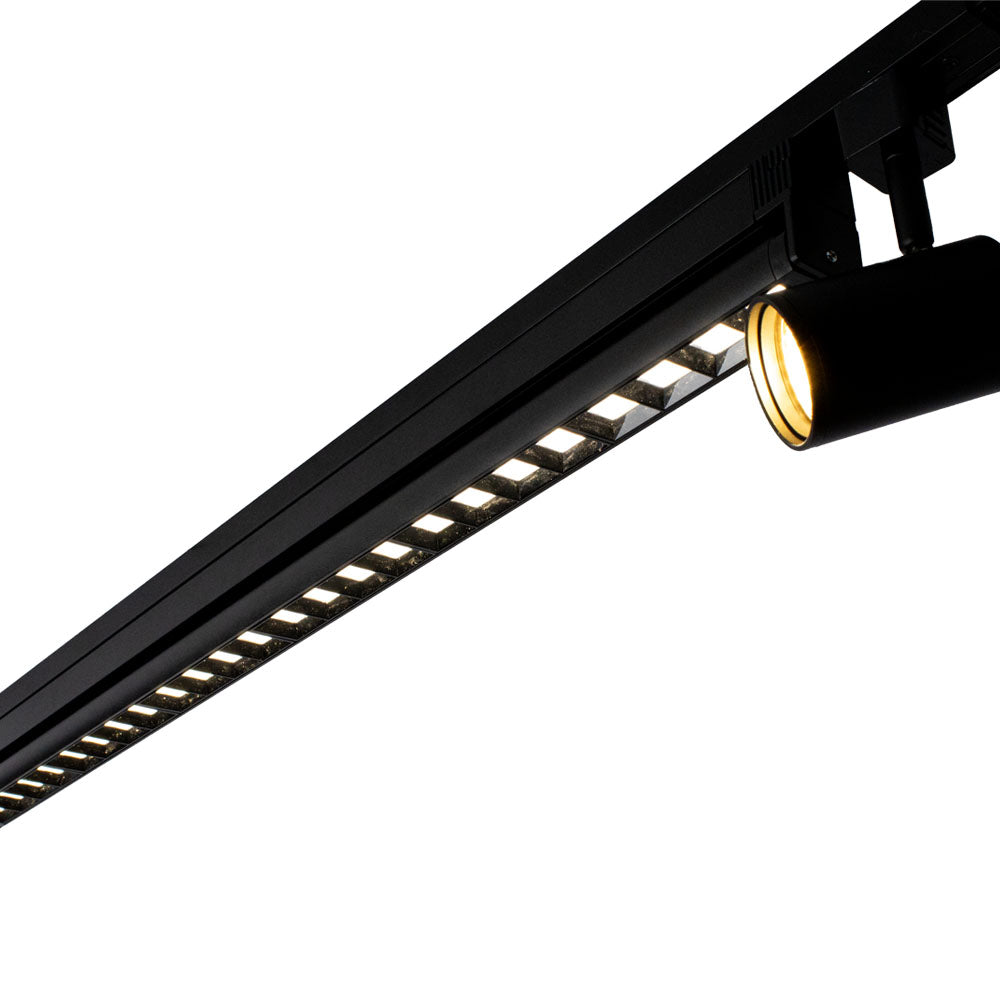 LED 1-fase railarmatuur 90 cm 36 Watt naturel wit - sfeerfoto in rail