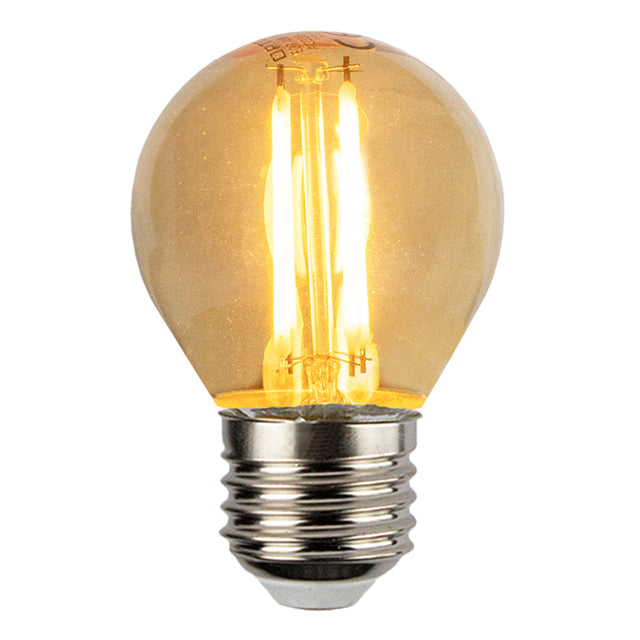 LED Filament amber lamp 4W G45 E27 Dimbaar - 2500K | Warm wit