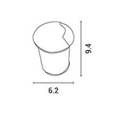 LED Grondspot | Rond | 3 Watt | Waterdicht | 240 lumen | Warm wit - 3000K | Afmetingen