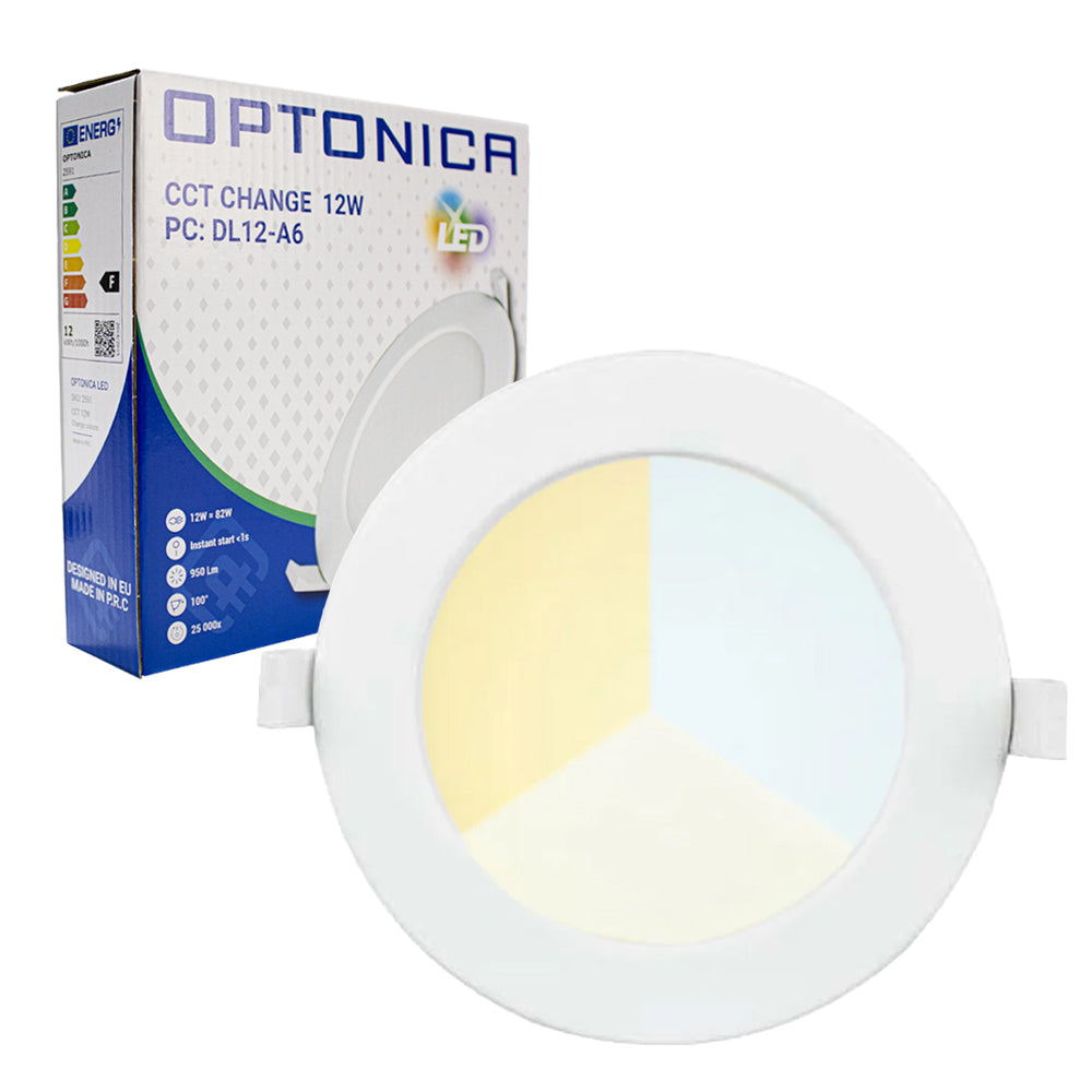 LED-Einbaustrahler rund | 12W | DIMMBAR | Ø150mm | CCT – 3 Lichtfarben