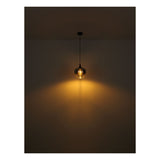 Plafondlamp MAXY ø24CM  E27 1-Lichts Smoked