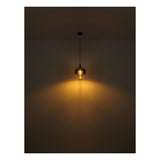 Plafondlamp MAXY ø24CM  E27 1-Lichts Smoked