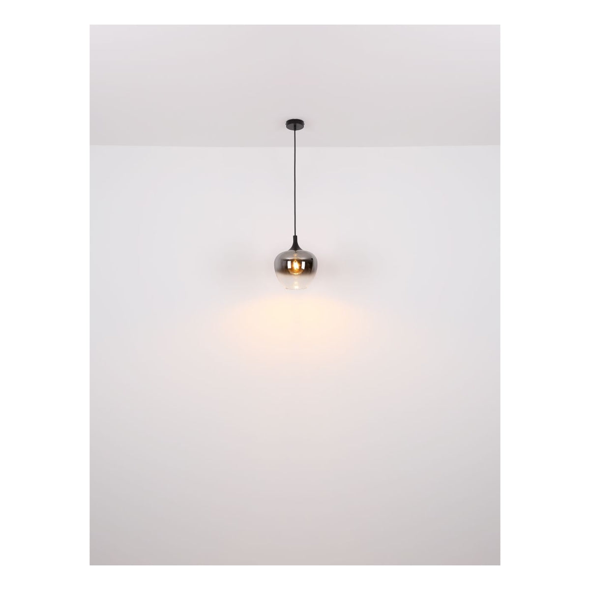 Plafondlamp MAXY ø24CM  E27 1-Lichts Smoked