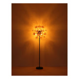 Plafondlamp UDO ø55CM  E14 Matt zwart 3-Lichts amber