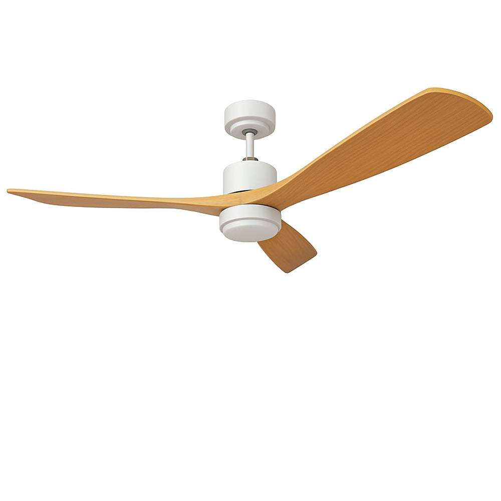 LED-Deckenventilator | Holz + Weiß | 18W | 1440 Lumen | CCT – Farbwechsel | Nicht dimmbar