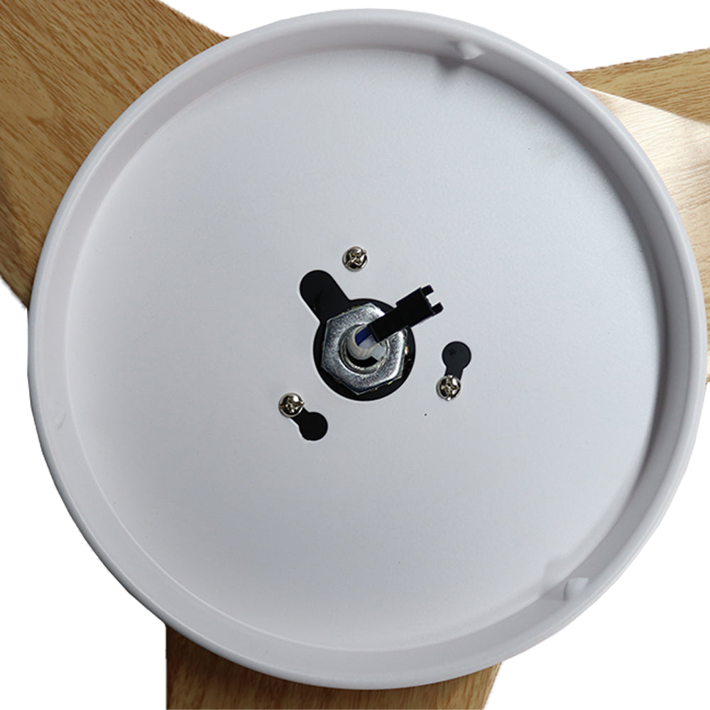 LED-Deckenventilator | Holz + Weiß | 18W | 1440 Lumen | CCT – Farbwechsel | Nicht dimmbar