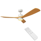 LED-Deckenventilator | Holz + Weiß | 18W | 1440 Lumen | CCT – Farbwechsel | Nicht dimmbar