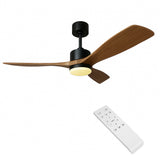 LED-Deckenventilator | Holz Schwarz | 18W | 1440 Lumen | CCT – Farbwechsel | Nicht dimmbar