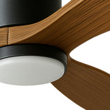 LED-Deckenventilator | Holz Schwarz | 18W | 1440 Lumen | CCT – Farbwechsel | Nicht dimmbar