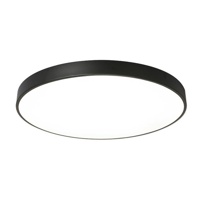 LED-Aufbau-Downlight | Deckenleuchte rund | 72W | Schwarz | Ø500mm | CCT – 3 Lichtfarben 