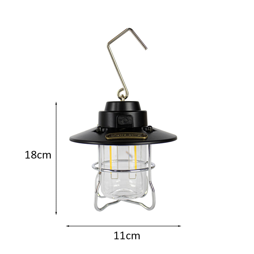 Tent lamp - kampeerlamp | 3 Watt | 3000K - 6000K | Op batterij | Oplaadbaar | Afmetingen