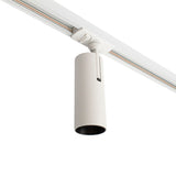 LED 1-fase Railspot - Dimbaar - 10W - 2700K - Wit - vooraanzicht - lamp aan