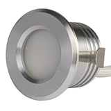 Bündel | LED-Veranda-Einbaustrahler | Ø31mm | 1,5W | Dimmbar - Silber | 8 Stück