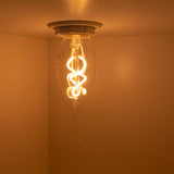 LED Filament lamp kaars tip | 2W | Dimbaar | E14 | 2400K - Warm wit - vooraanzicht - sfeerfoto