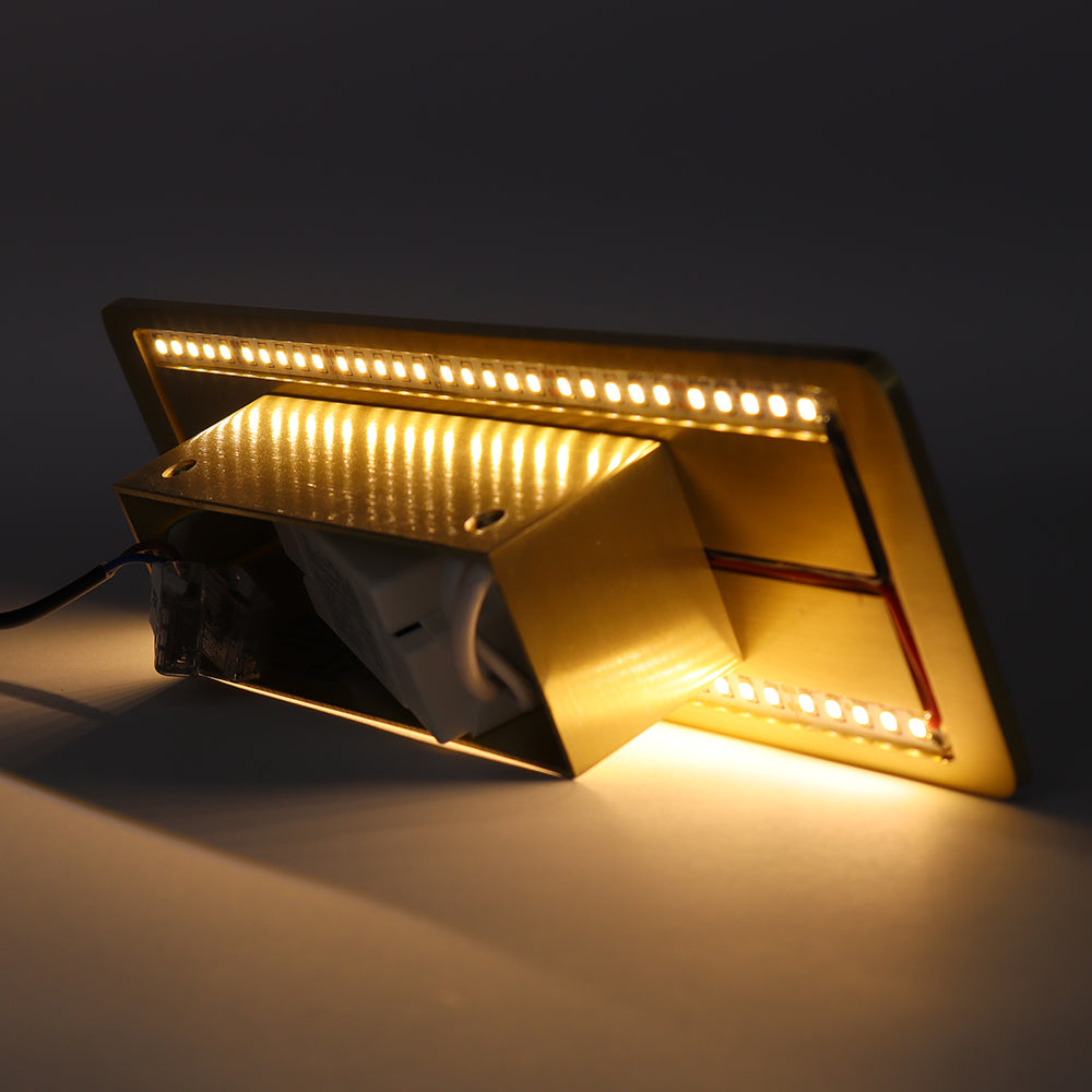 LED Moderne Wandlamp | Goud | IP20 | 12,5W | 3000K - Warm wit