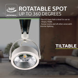 LED 3-fase Railspot AR111 wit met gu10 fitting -kantelbaar