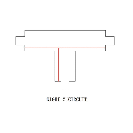 3-Fase Rails T-Vorm interne connector | Wit | RIGHT-2