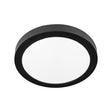 LED opbouw downlight slim | Plafondlamp rond | 24W | Zwart | Ø220mm | CCT - 3 lichtkleuren