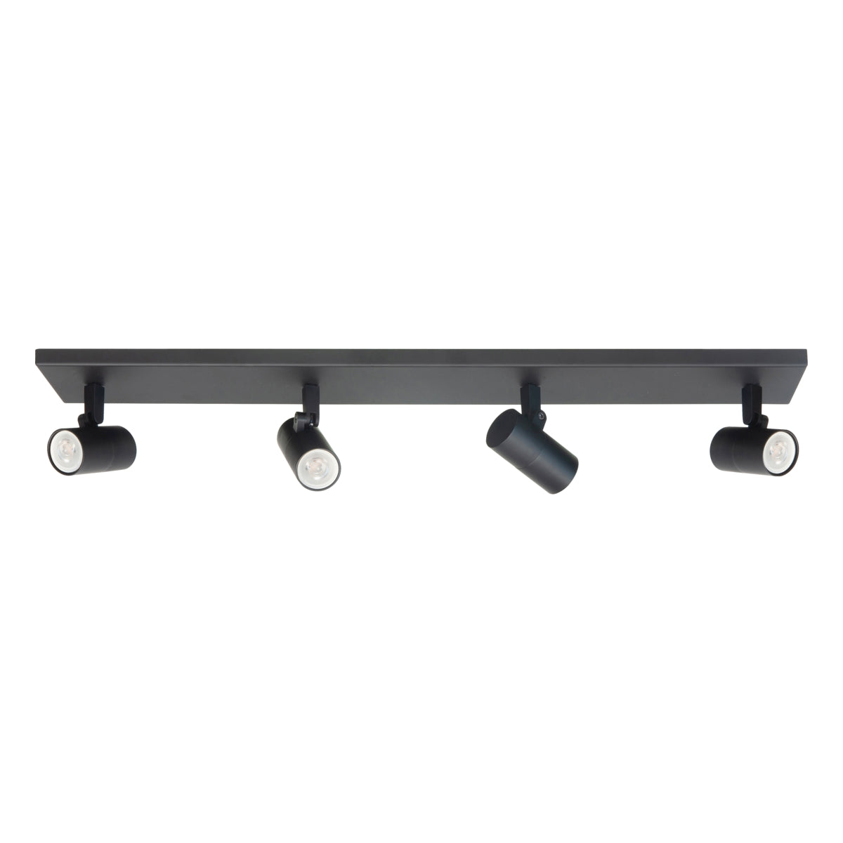 Aufbaustrahler Piccolo Black Metal Oblong | Rund GU10 4-fach 65cm