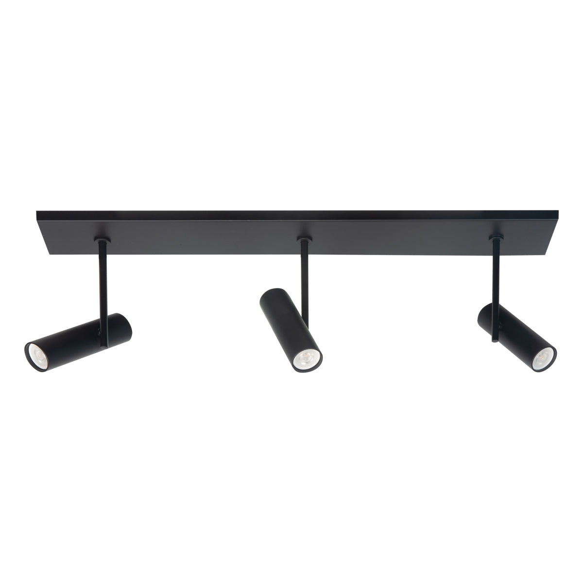 Aufbaustrahler Trend Black Metal Rechteck GU10 3-fach 65cm