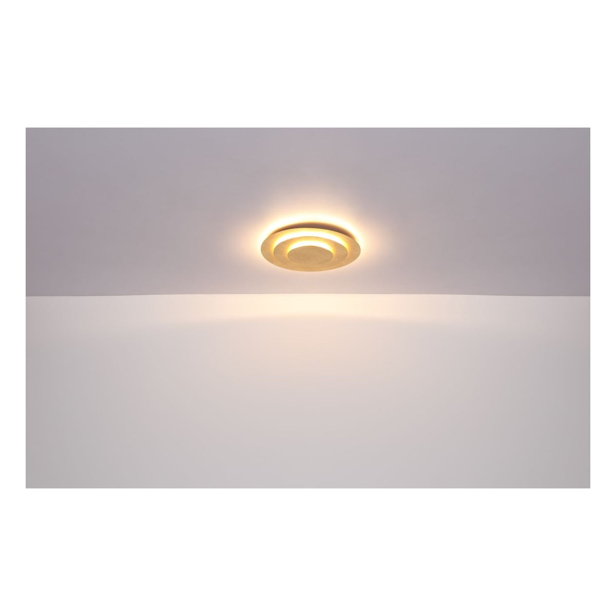 Plafondlamp HEDA ø18CM 18 Watt Goud 1-Lichts