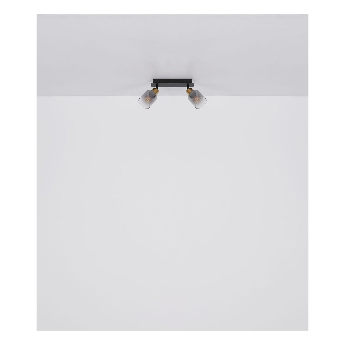 Aufbaustrahler / Wandstrahler HOLSY 1-flammig Schwarz E14 25cm