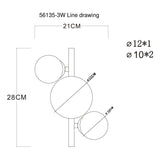 Plafondlamp RIHA 3.50 Watt G9 Matt zwart - 3 Lichts Amber