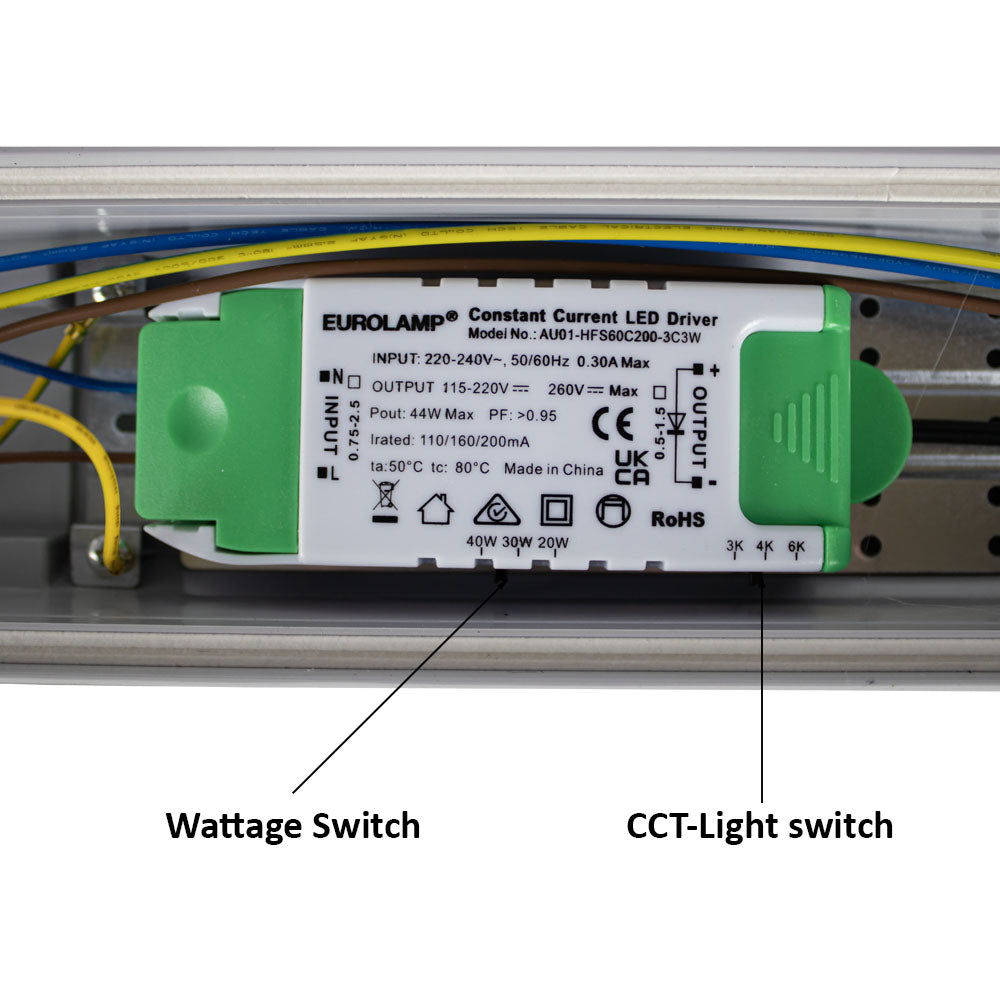 LED Batten Armatuur | 120cm | IP66 | Waterdicht | 20/30/40 Watt | CCT | Driver