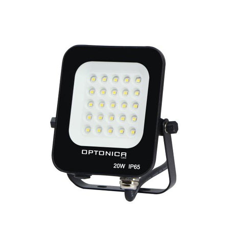 LED Bouwlamp - Floodlight | Basic serie |20 Watt | Zwart | Voorkant