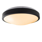 LED Plafondlamp | 2 x E27 fitting | Dimbaar | Rond | Zwart - warm wit licht