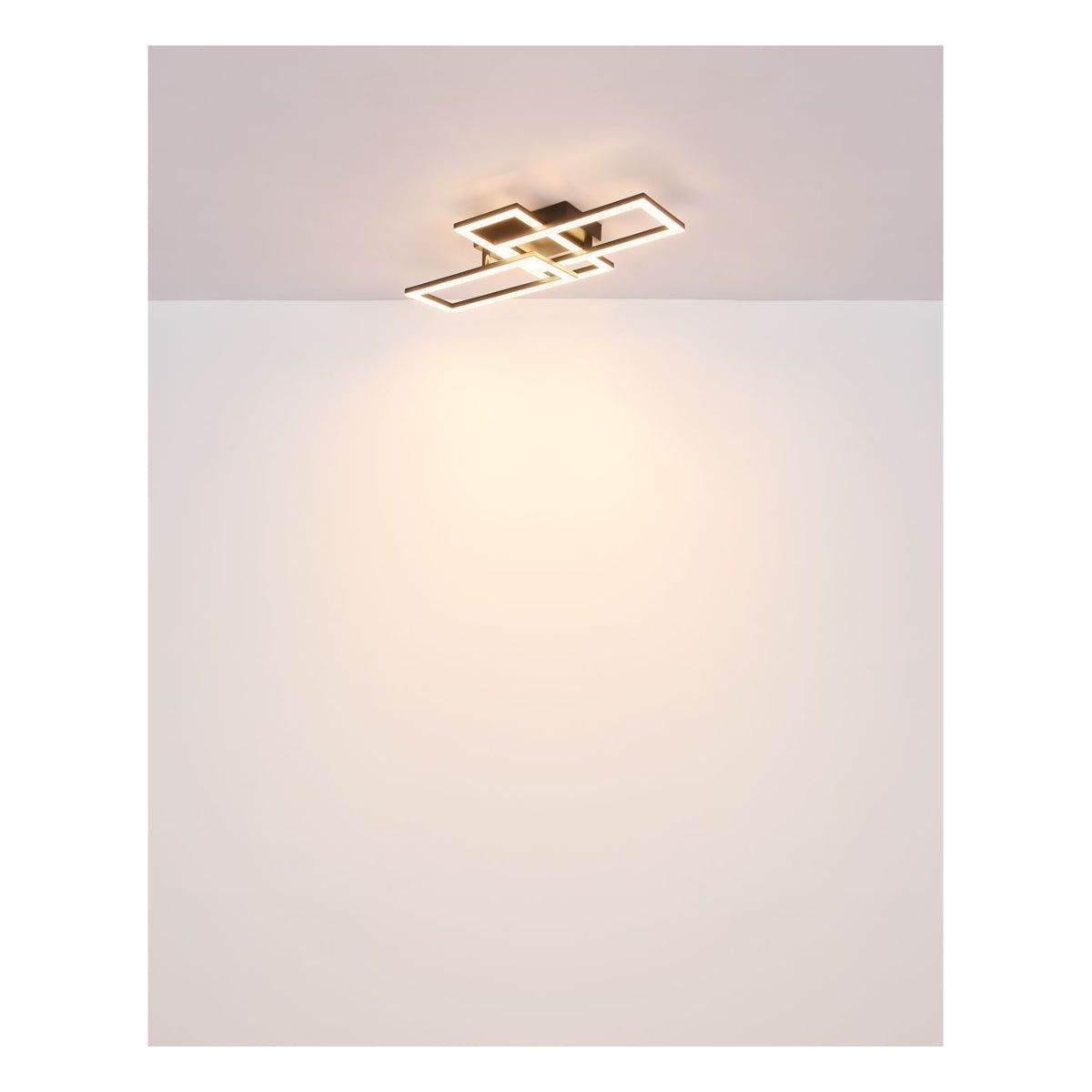 Plafondlamp SAPENA 20 Watt  Matt zwart 1-Lichts Helder