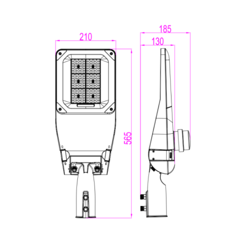 LED Straatlamp 100W | ESHER | IP66 | 150lm/w