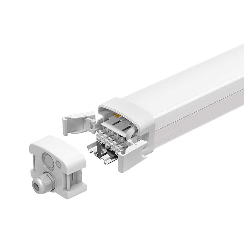 LED Batten | TRI-PROOF | LYNN | MICROWAVE SENSOR | 36-45-53-62W | CCT SWITCH | Aansluiting