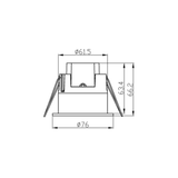 Inbouw LED bewegingsmelder / sensor IP54 | Wit