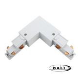 Dali 3-Phasen-Schiene | L-förmiger Verbinder | draußen | Weiß