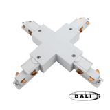 Dali 3-Phasen-Schiene | X-förmiger Verbinder | Weiß
