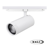 DALI 3-Phasen-Schienenstrahler | Zoombar | Wattschalter | CCT-Schalter | Weiß