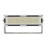 Industrieller LED-Fluter mit 90 LEDs im Aluminiumgehäuse, Frontansicht.