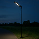 LED Solar Straßenlaterne mit Sensor | Ø50mm | 300 Watt | IP65 – Spritzwassergeschützt | Schwarz | Mit Fernbedienung