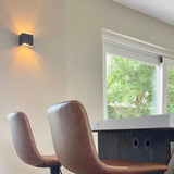 Bündel | LED-Würfel-Wandleuchte 6W | DIMMBAR | IP65 | schwarz | 4 Stück