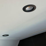 DB075-B inbouwspot zwart - badkamer spot rond - bath led - dimbaar - warm wit - sfeerfoto -75mm .