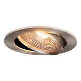 LED Dimbare inbouw spot 5W | Ø75mm | RVS - warm wit - kantelbaar