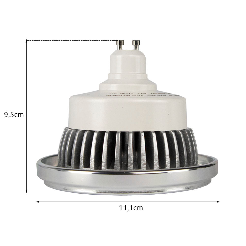 Dim to warm AR111 spot GU10 fitting - afmetingen