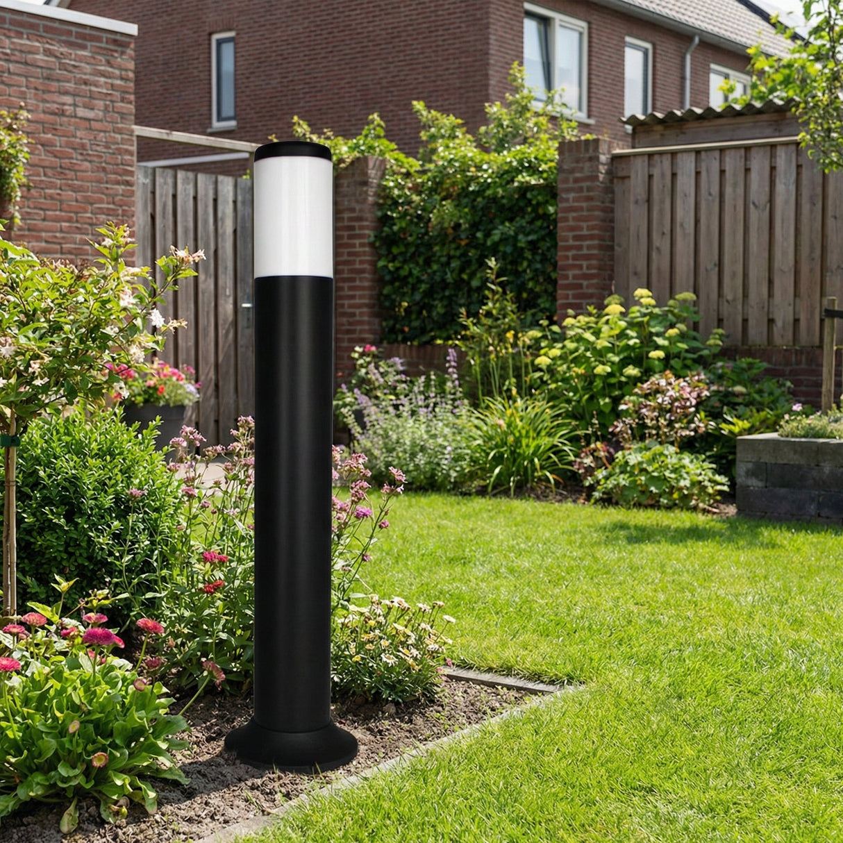LED Garden Post - Stehende Außenleuchte | Rund | 70cm | Schwarz | IP54 – DOLLY