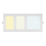 LED inbouw downlight vierkant CCT 3 kleuren - 3 kleuren