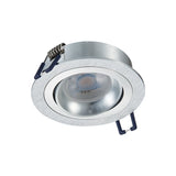 Zigbee smart Einbaustrahler Silber 4,7W | Rund | 80mm | HUE-kompatibel | RGB-CCT